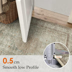 Living Room Area Rug Machine Washable Non