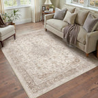 Living Room Area Rug Machine Washable Non