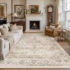 Living Room Area Rug Machine Washable Non