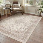 Living Room Area Rug Machine Washable Non