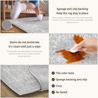 Living Room Area Rug Machine Washable Non