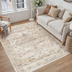 Living Room Area Rug Machine Washable Non