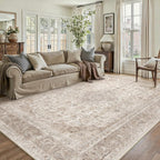 Living Room Area Rug Machine Washable Non