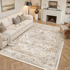 Living Room Area Rug Machine Washable Non