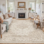Living Room Area Rug Machine Washable Non