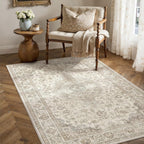 Living Room Area Rug Machine Washable Non
