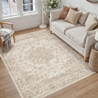 Living Room Area Rug Machine Washable Non