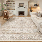 Living Room Area Rug Machine Washable Non