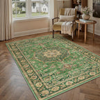 Living Room Area Rug Machine Washable Non
