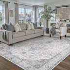 Living Room Area Rug Machine Washable Non
