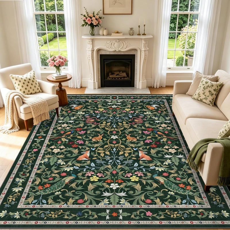 Living Room Rug Boho Soft Washable Bedroom