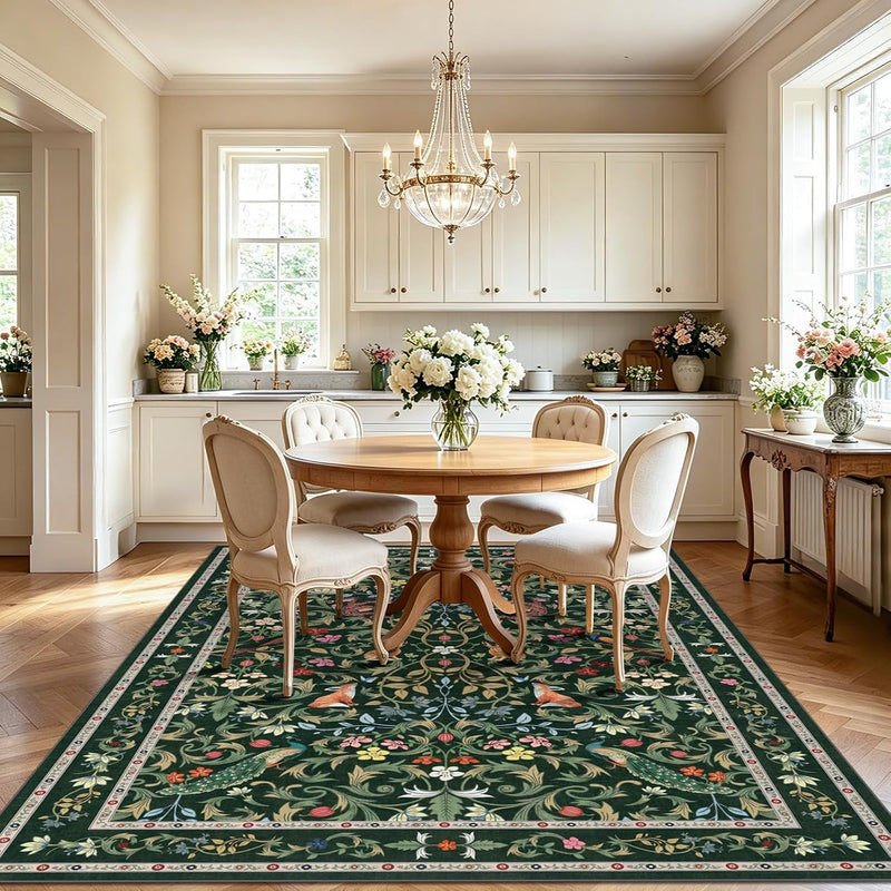 Living Room Rug Boho Soft Washable Bedroom