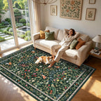 Living Room Rug Boho Soft Washable Bedroom
