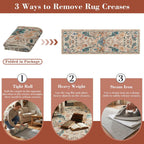 Living Room Rug Boho Soft Washable Bedroom