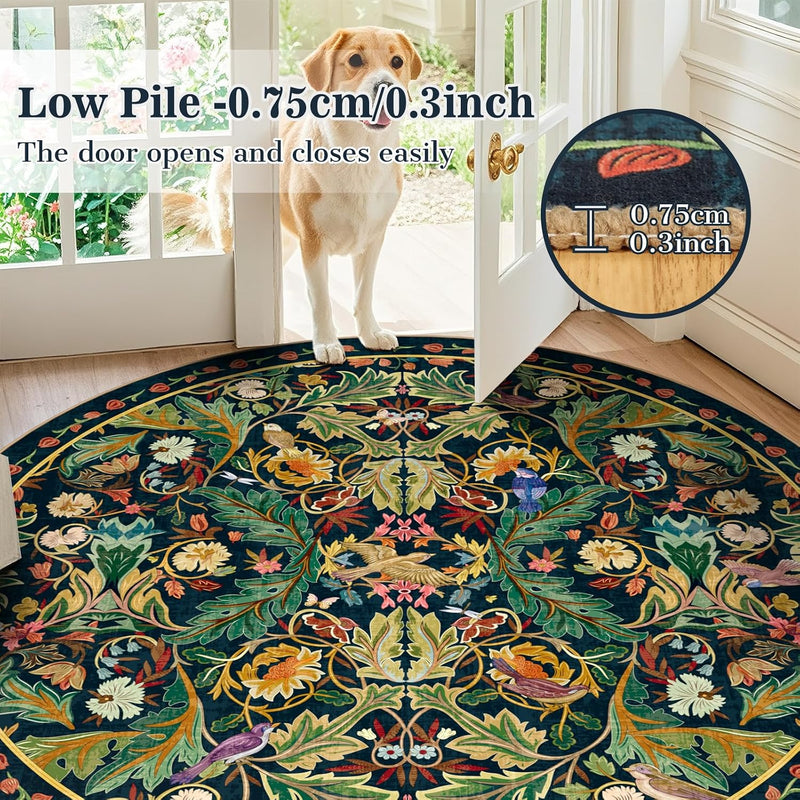 Living Room Rug Boho Soft Washable Bedroom
