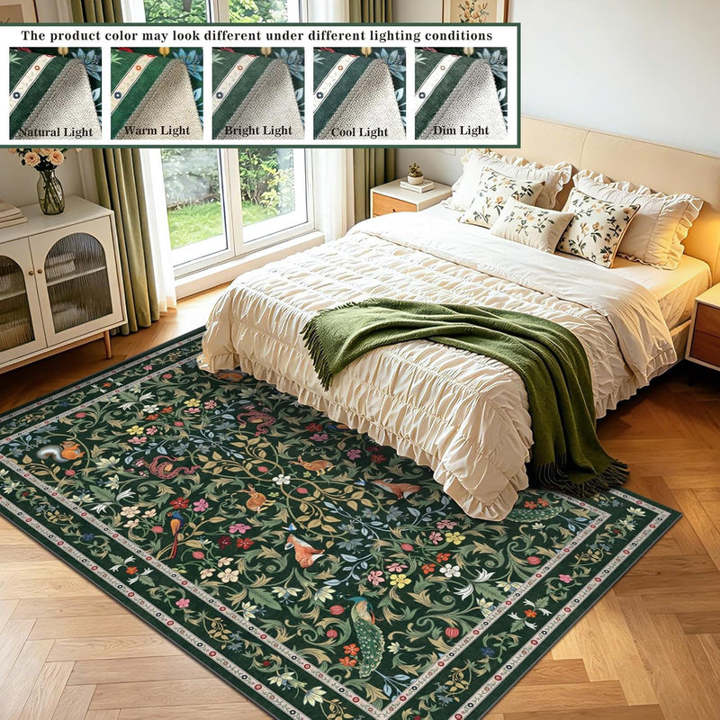 Living Room Rug Boho Soft Washable Bedroom