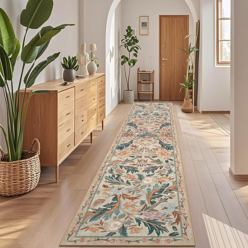 Living Room Rug Boho Soft Washable Bedroom