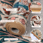 Living Room Rug Boho Soft Washable Bedroom
