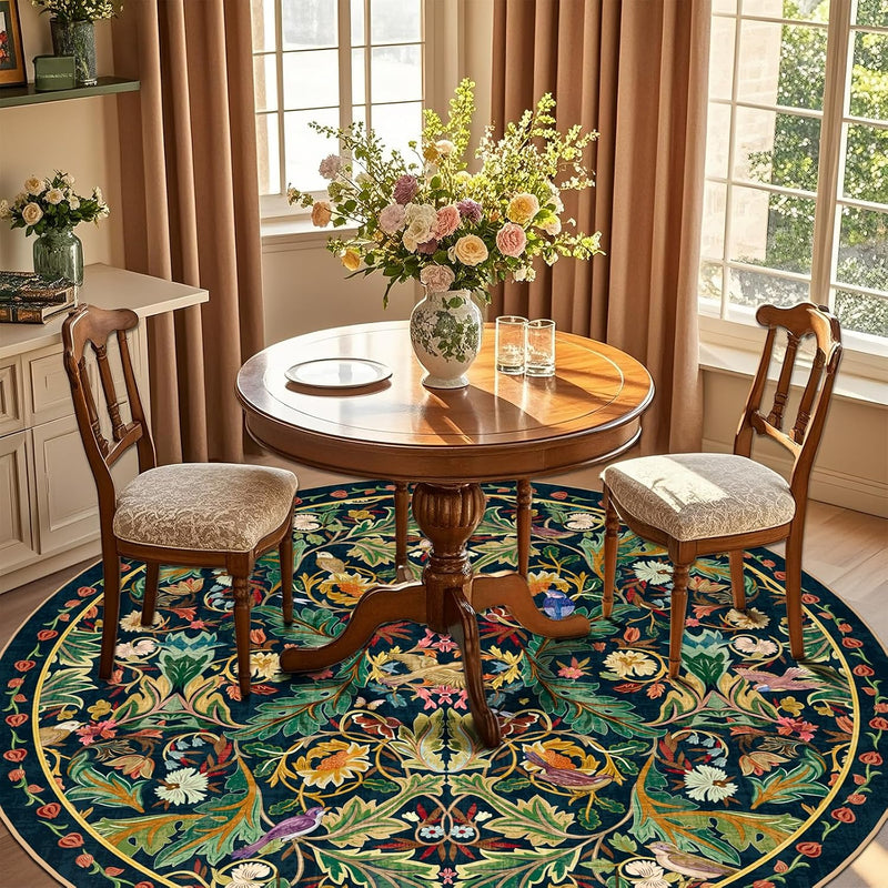 Living Room Rug Boho Soft Washable Bedroom