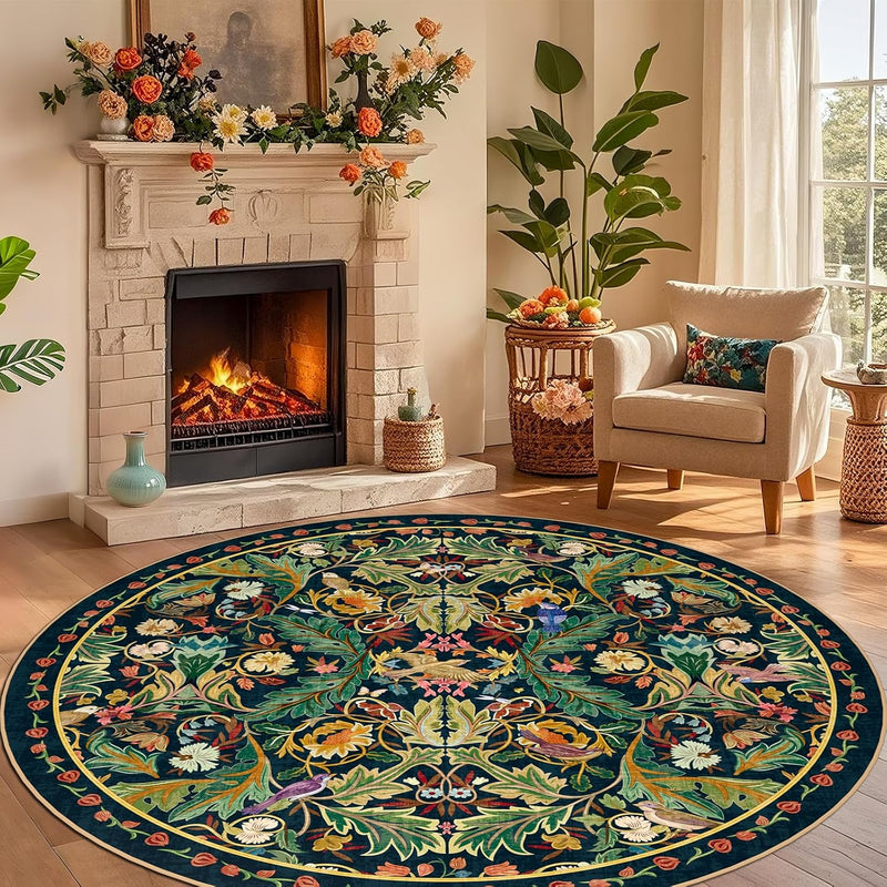 Living Room Rug Boho Soft Washable Bedroom
