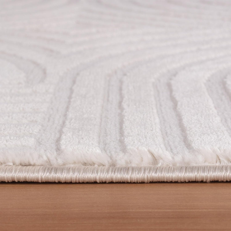 Living Room Rug Boho Woolly Fluffy Bedroom Embossed