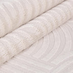 Living Room Rug Boho Woolly Fluffy Bedroom Embossed