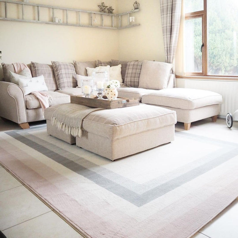 Living Room Rug Border