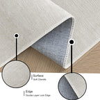 Living Room Rug Chenille Short Pile Washable Carpet