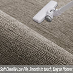 Living Room Rug Chenille Short Pile Washable Carpet