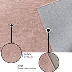 Living Room Rug Chenille Short Pile Washable Carpet