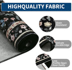 Living Room Rug Floral Washable Low