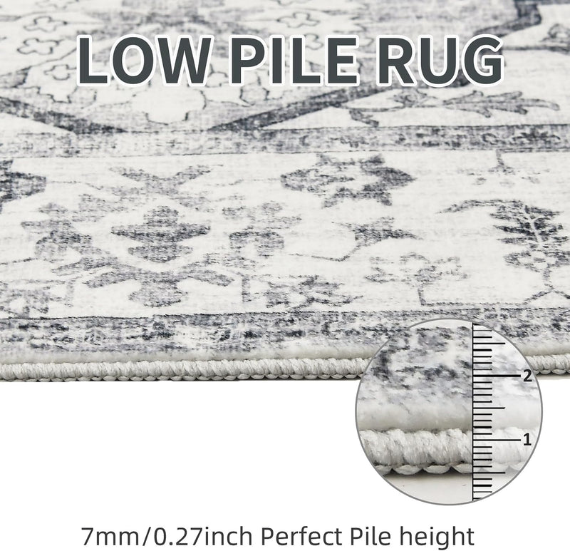Living Room Rug Washable Large Brick
