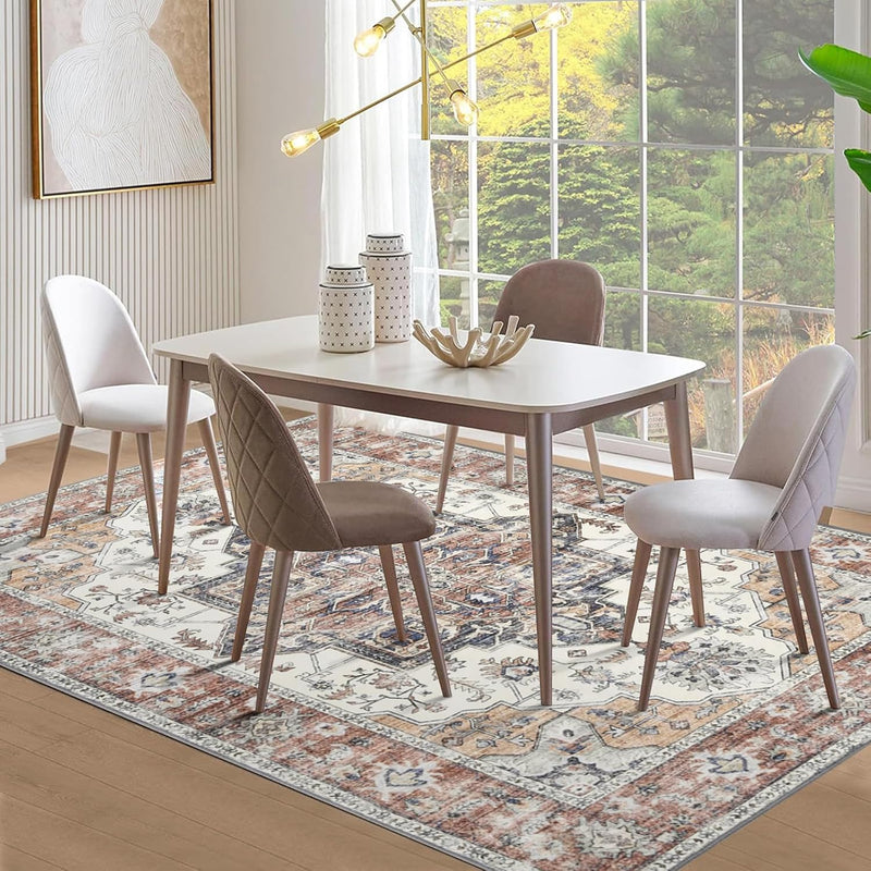 Living Room Rug Washable Large Brick