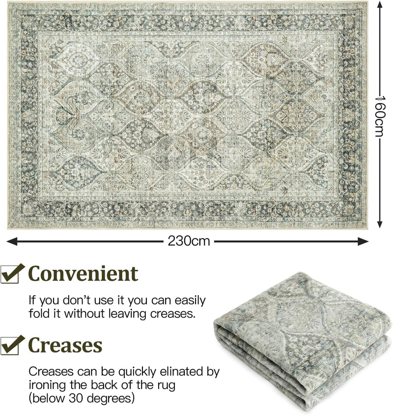 Living Room Rug Washable Large Brick