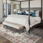 Living Room Rug Washable Large Brick