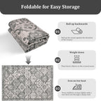 Living Room Rug Washable Large Brick