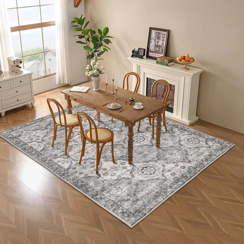 Living Room Rug Washable Large Brick