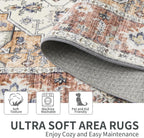 Living Room Rug Washable Large Brick