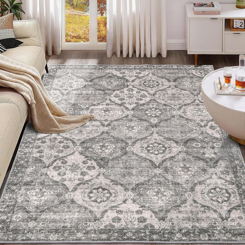 Living Room Rug Washable Large Brick