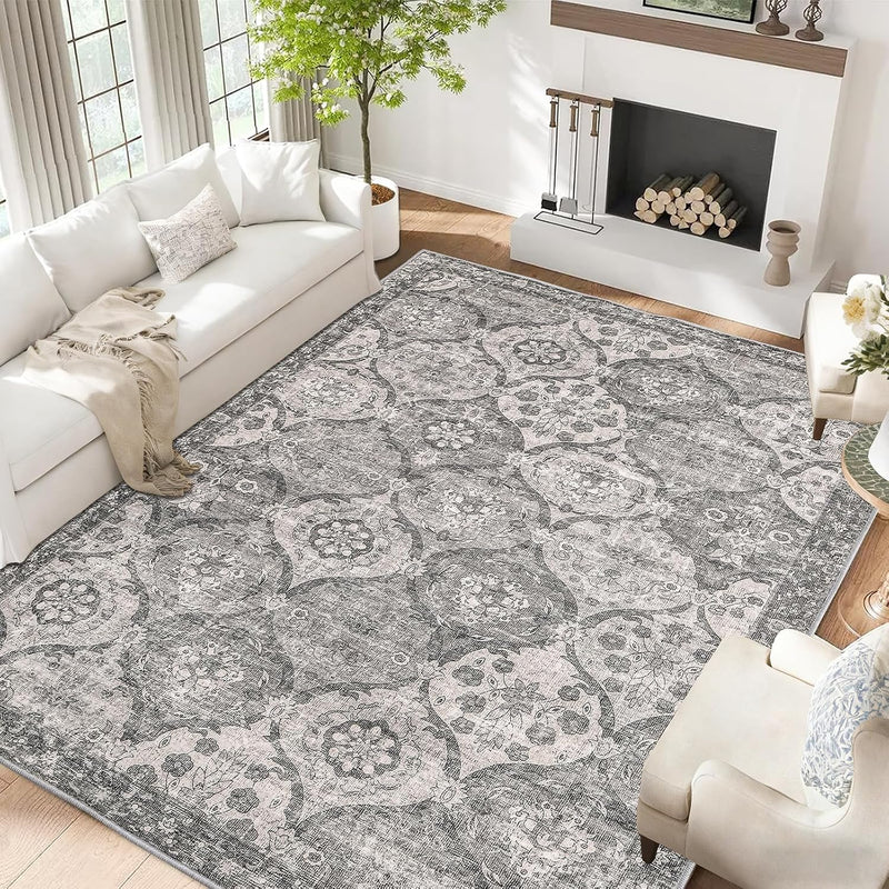 Living Room Rug Washable Large Brick