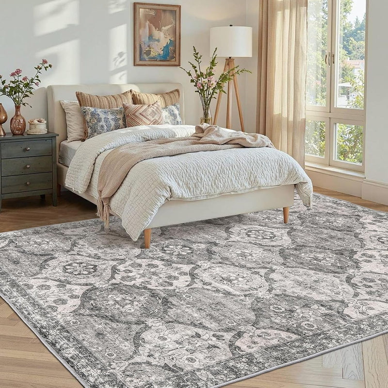 Living Room Rug Washable Large Brick
