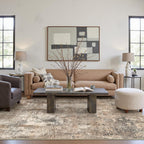 Living Room Rug Washable Rugs Abstract Denim