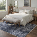 Living Room Rug Washable Rugs Abstract Ochre