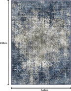 Living Room Rug Washable Rugs Abstract Ochre