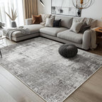 Living Room Rug Washable Rugs Abstract Ochre