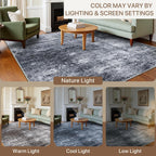 Living Room Rug Washable Rugs Abstract Ochre