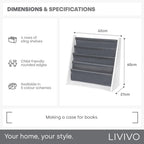 Livivo Colorful Kids Bookshelf 4 Tier Children's Bookcase
