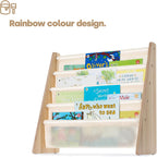 Livivo Colorful Kids Bookshelf 4 Tier Children's Bookcase