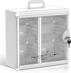 Lockable Medicine Cabinet Organiser Bathroom Storage Box
