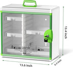 Lockable Medicine Cabinet Organiser Bathroom Storage Box